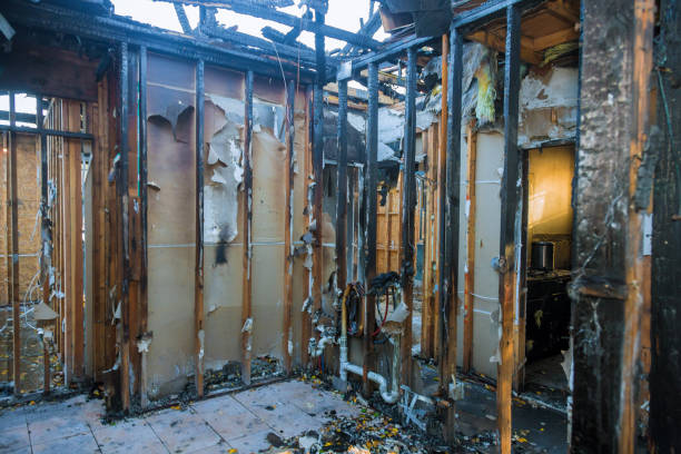 Professional Fire Damage Restoration technician working in Florence, KY